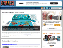 Tablet Screenshot of boardgamecentral.com